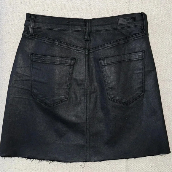 Blank NYC shiny/leather looking jean skirt. Size 27 - Picture 2 of 6